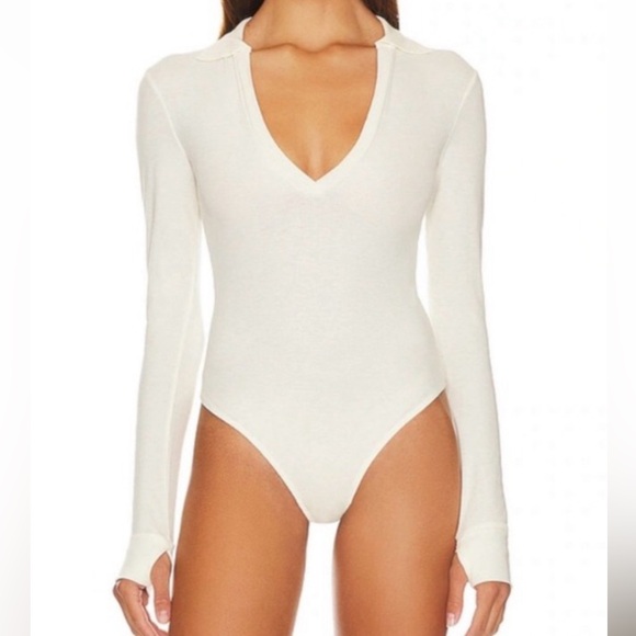 Free People Do It Right Bodysuit In Blanche. NWT! Sz M & L - Picture 2 of 11